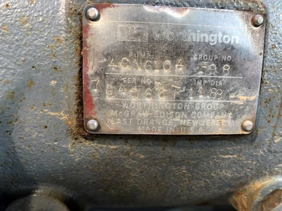6x4-12 Worthington 4CNG104 Centrifugal Pump, SS, Refurb