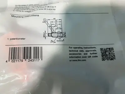 New | in-Stock IFM ELECTRIC OGT100 Photoelectric Sensors Ohio US | HGR 24 #1545390