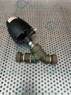 USED GEMU 554/20/D195-1-1-A154 PNEUMATIC ANGLE SEAT GLOBE VALVE