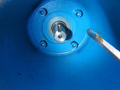 Cone Drive MOV25-50-C1A Vertical Worm Gearbox 900:1 Reducer 1.26Hp 1.9RPM 180TC