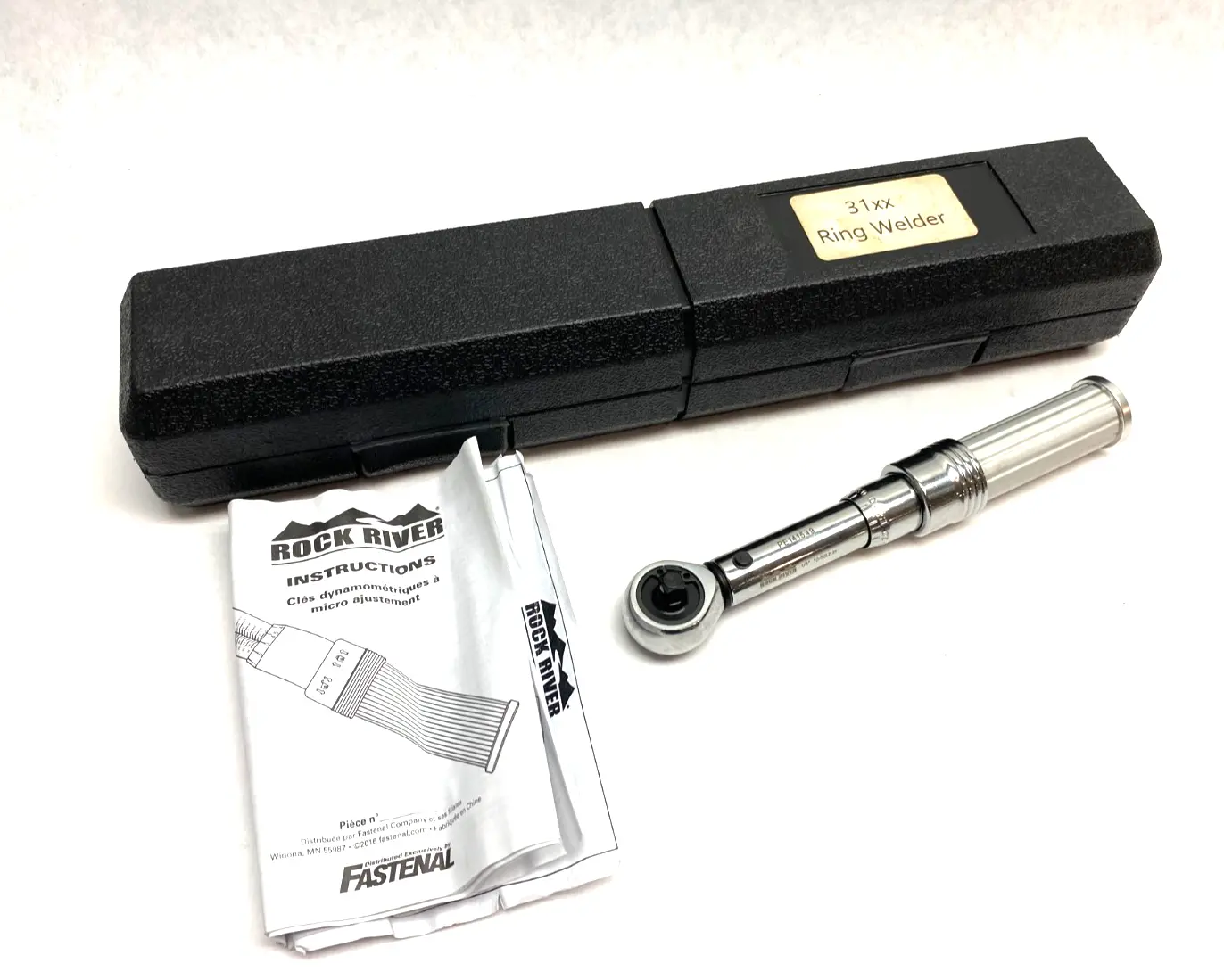 USED FASTENAL, ROCK RIVER 1/4" DRIVE 7.200" OAL TORQUE WRENCH 2.5 IN-LB