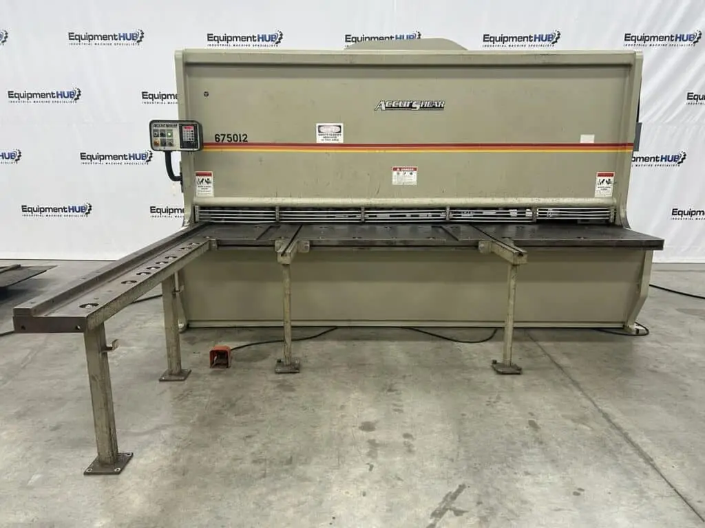 Used 2006 ACCURSHEAR 675012 Power Squaring Shears (Inch) Georgia US | The Equipment Hub #916702