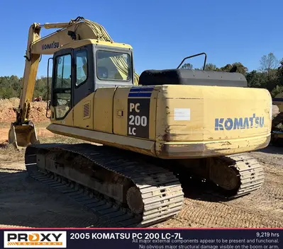 Used 2005 KOMATSU PC 200 LC-7L Excavators North Carolina US | Proxy Equipment #1380726