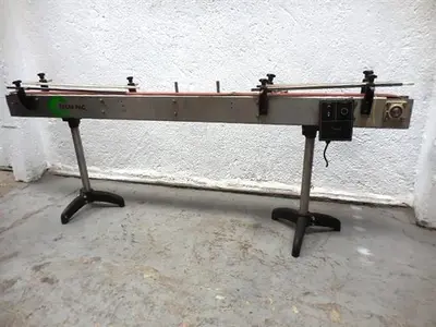 Tecnipac stainless steel plastic flat top chain conveyor