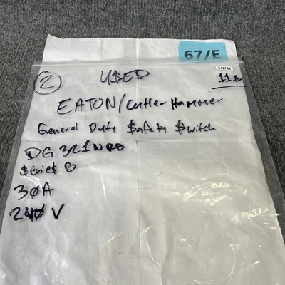 Used Cutler-Hammer DG321NRB Misc Electrical & Power Parts California US | Davliegogo LLC #1710213