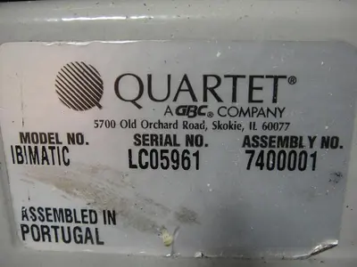 Ibico Ibimatic Binding Machine