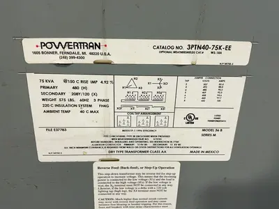 USED POWERTRAN 3PTN4075KEE