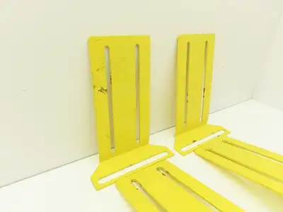Allen Bradley 60-2723  2x8" Conveyor Sensor Reflector Bracket Yellow  Lot of 5