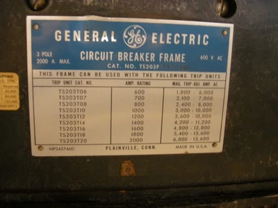 USED GENERAL ELECTRIC TS203F