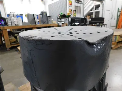 15HP 3550RPM GE Vertical Motor 5KS25AST111 EOK Damaged Motor End Used