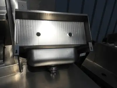Used Amtekco Used Small Stainless Steel Wall Mounted Hand Washing Sink - SS34 Hand Washing and Sanitizing Illinois US | Falcon Restaurant Supply #1376626