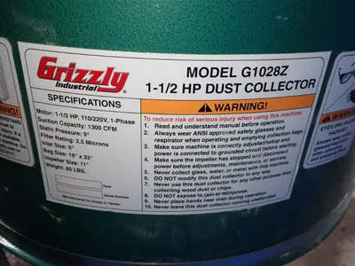 USED GRIZZLY G1028Z