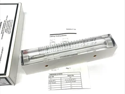 New | in-Stock Dwyer VISI-FLOAT Flowmeter VFB,0.6-5 GPM Water,4-in. Scale Flowmeters Michigan US | Maverick Industrial Sales #1419238