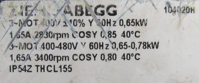 REFURBISHED ZIEHL-ABEGG 104020H EXTERNAL MOTOR ROTOR
