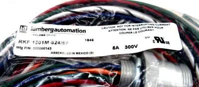 NEW LOT OF 6 BELDEN LUMBERG RKF1201M-624/6F RECEPTACLE 500000145