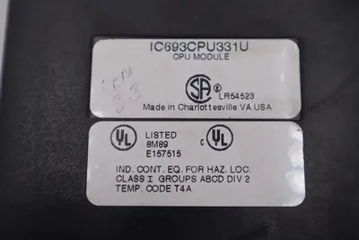 GE FAUNC IC693CPU331U MODULE STOCK #L-559-C