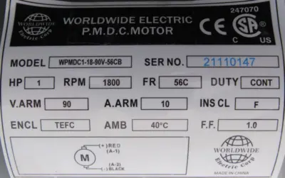 NEW BOSTON GEAR F724C-30K-B5-J1 GEARMOTOR 30:1 WPMDC1-18-90V-56CB 1HP