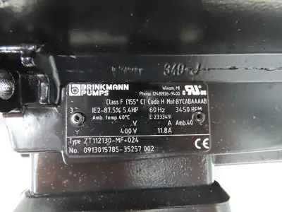 Brinkmann ZT112130-MF+024 Immersion Pump Motor Only 5.4Hp 3450rpm 400V 3PH