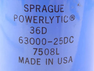Used SPRAGUE POWERLYTIC _UNKNOWN_ Capacitors | OCO Industrial #1610041