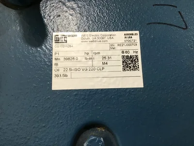 WEG WG20 CG102-N284 Helical Gear Reducer ratio: 25.31:1