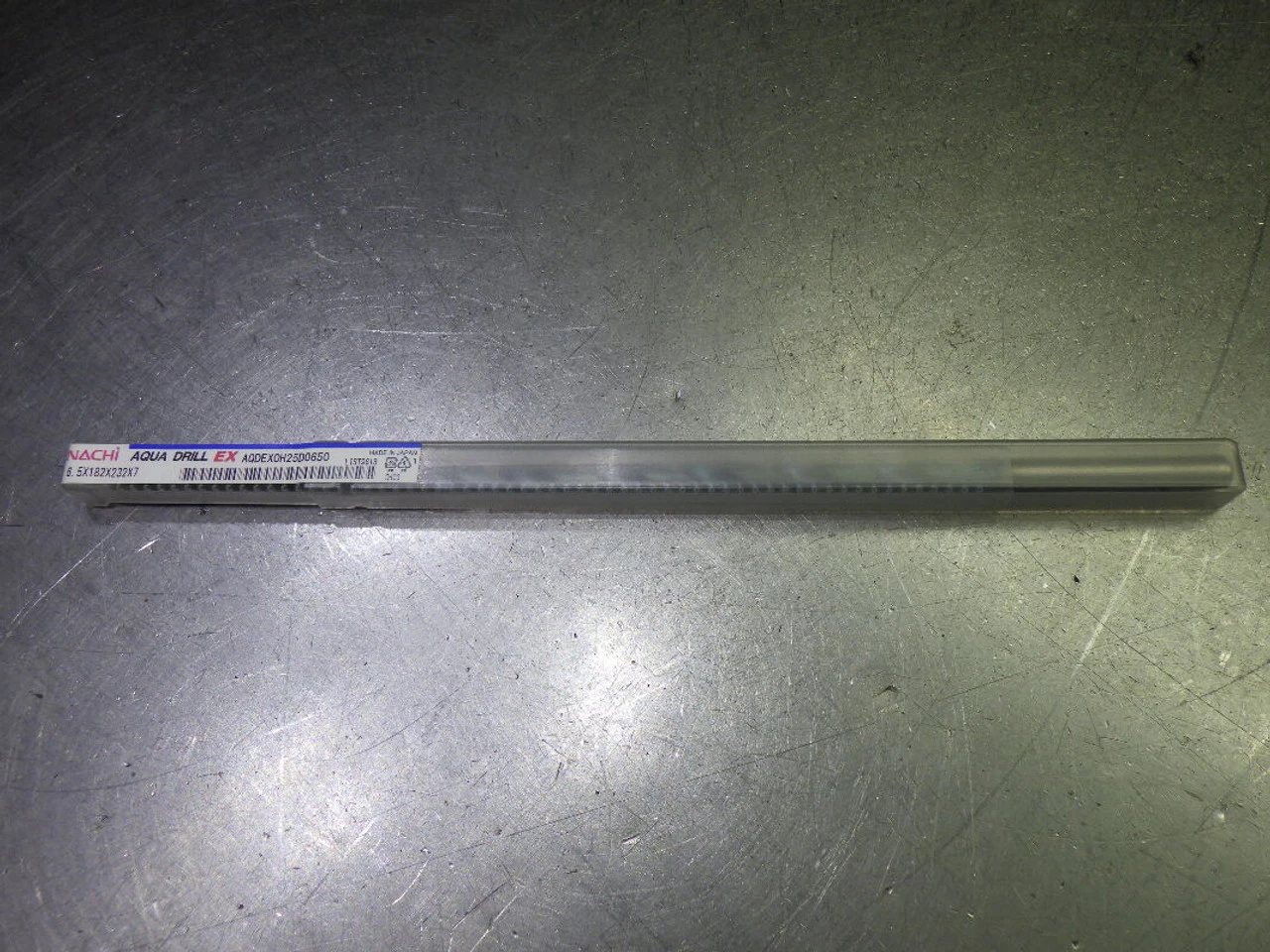 Nachi Aqua Drill EX 6.5mm Coolant Thru 25xD Carbide Drill AQDEX0H25D0650 (LOC2055A)