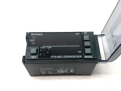 USED MAVERICK INDUSTRIAL SALES DIGITAL INFRARED TEMPERATURE SENSOR AMPLIFIER, DIN MOUNT, PNP