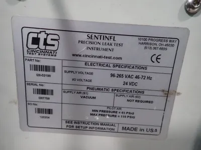 USED CINCINNATI TEST SYSTEMS I2803198