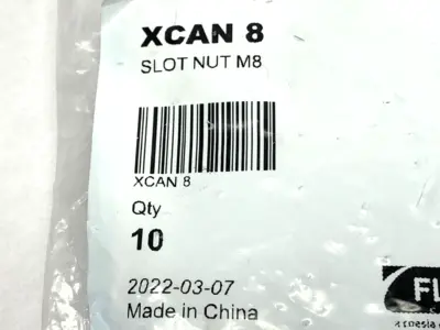 New | in-Stock FlexLink T-Slot Nut M8 PKG OF 10 Nuts & Screws Michigan US | Maverick Industrial Sales #1419290