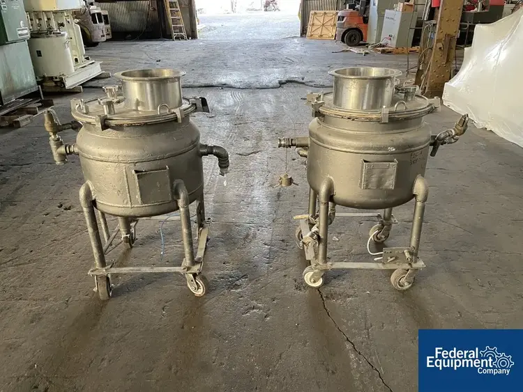 Used Pfaudler 20 Gal Pfaudler Glass Lined Reactor Body, 25/115# Stainless Steel Tanks Ohio US | Federal Equipment Company #126528