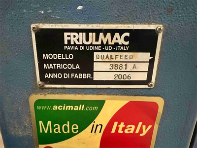 USED FRIULMAC DUALFEED