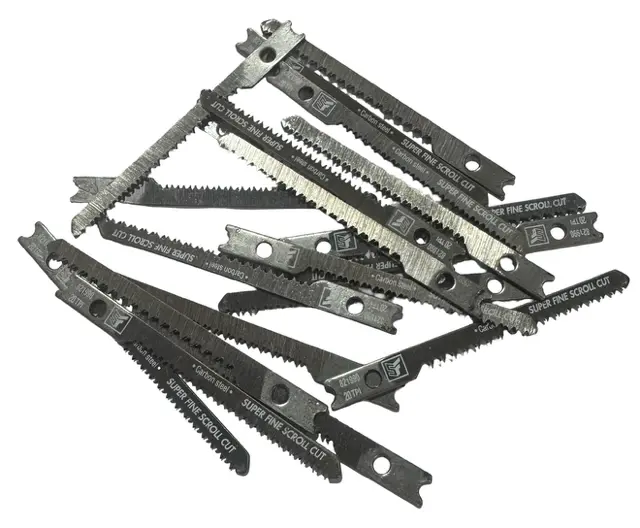 2-3/4" Jig Saw Blades, U-Shank Super Fine Scroll Cut, 20 TPI Wood Cutting 20 Pack