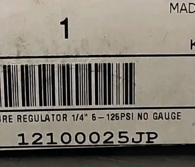 Jupiter12100025JP Compact Regulator 300 PSI 1/4" NPT Loc5B17
