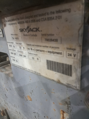 USED 2015 Skyjack SJ4632