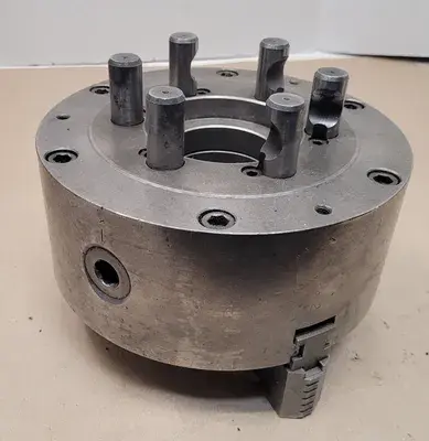 BISON 10" 3-JAW LATHE CHUCK W/D1-6 BACKPLATE