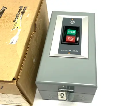 USED ALLEN-BRADLEY SER. H MANUAL MOTOR STARTER NEMA SIZE 1, 3-PHASE