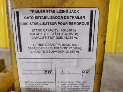 50 TON CJ-BEAM PORTABLE TRAILER LIFTING & STABILIZING JACK: STOCK #22578