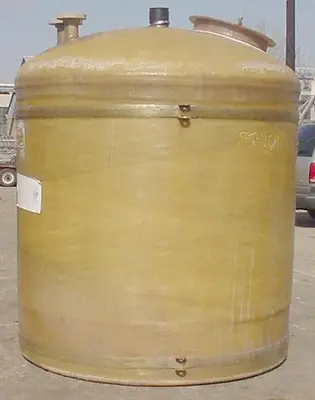SPC6031  Tank 1300 gallon vertical tank, Fiberglass, flat
