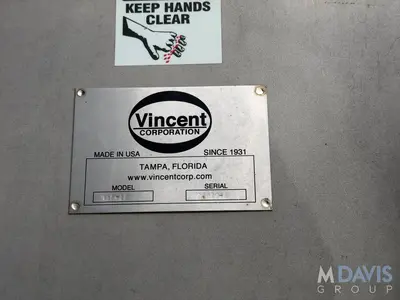 Used VINCENT TSP-12 Screw De Watering Presses CA | Perry Equipment #1369819