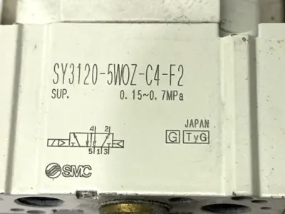 USED SMC PNEUMATIC SOLENOID VALVE 5 PORT M8 24VDC