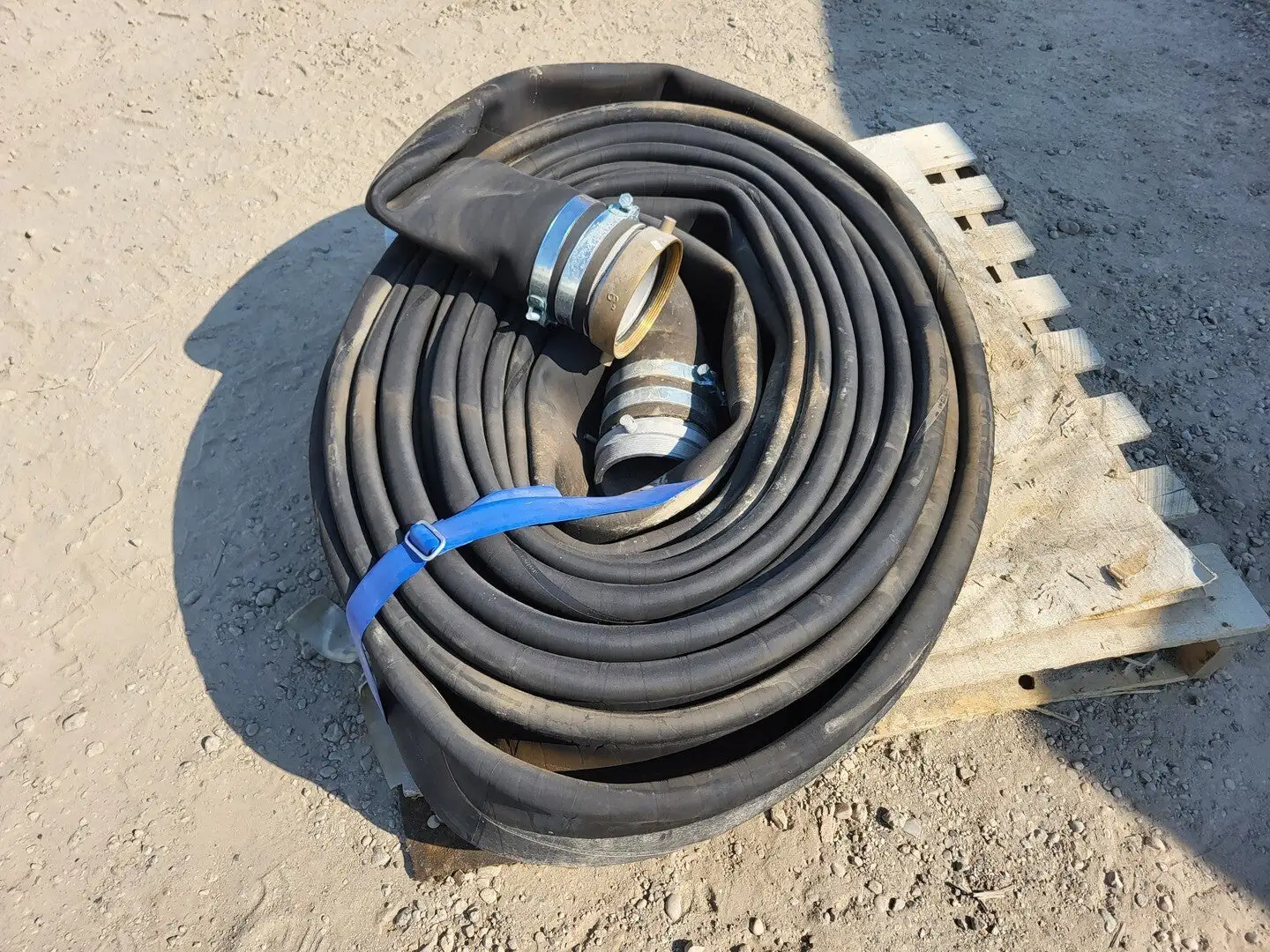 6" x 75 ft Prospector Water Suction and Discharge Hose Black, 150 psi