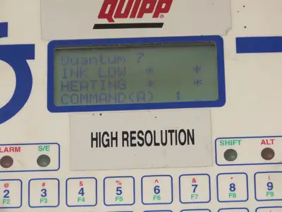 FoxJet Quipp X21123 Operator Interface Panel Display Keypad Keyboard