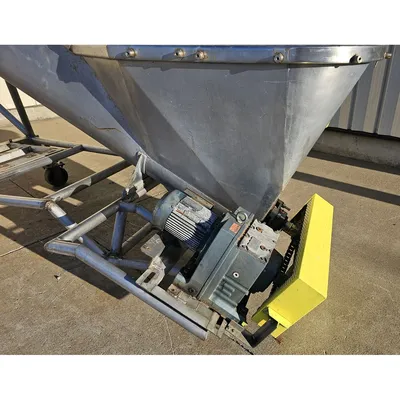 Used 16" Dia. X 18'-5"L Stainless Steel Incline Screw Conveyor