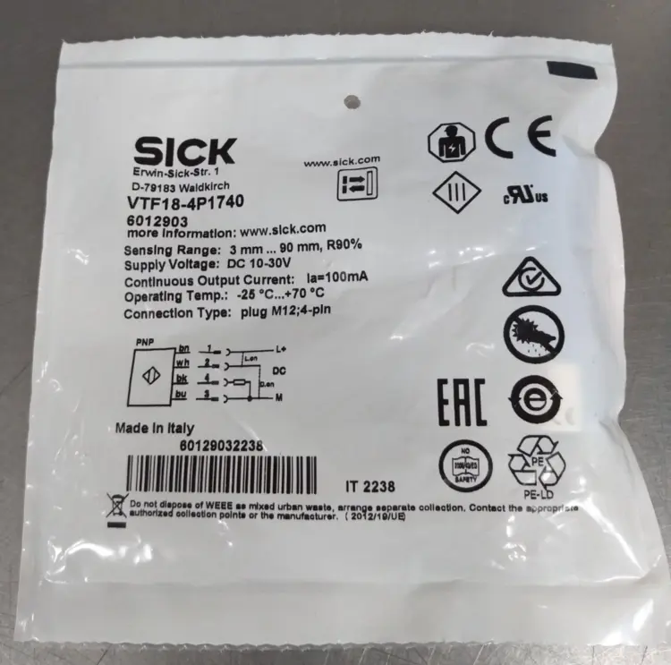 Used SICK _UNKNOWN_ Proximity Sensors South Carolina US | Palmetto Automation #1161812
