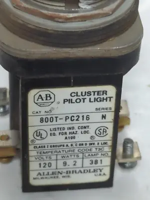 Used ALLEN BRADLEY 800T-PC216 Industrial Controls Ohio US | Surplus Asset Holdings #1553664