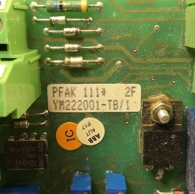 ABB YM222001-TA/2 + YM222001-TB/1 CIRCUIT BOARD Loc.1A