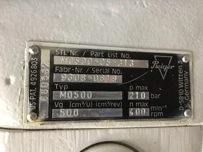 USED PLEIGER M0500-05-313