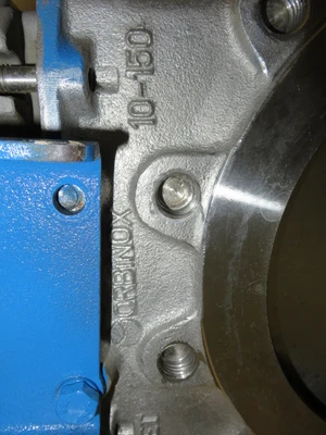 Orbinox 10" Knife Gate Valve with Pneumatic Actuator