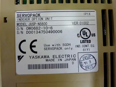 USED YASKAWA ELECTRIC JUSP-NS600