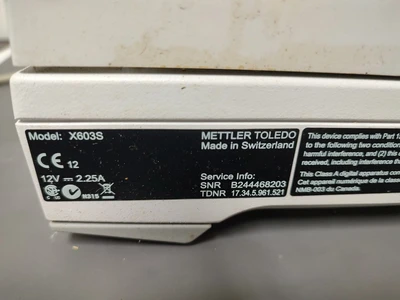 USED Mettler Toledo X603S