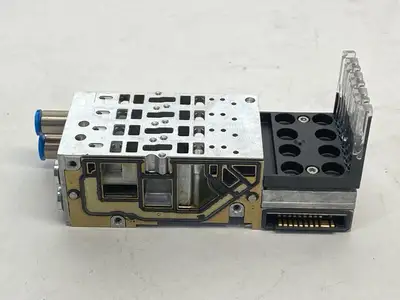 USED FESTO ELECTRONIC MODULE 533361 W/ VMPA1-FB-AP-4-1 SUB-BASE 533352